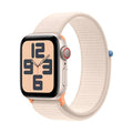 Apple Watch SE 2nd Gen (GPS + Cellular) Ð 40mm Ð Starlight Aluminum Case with Starlight Sport Loop Ð MRG33LL/A