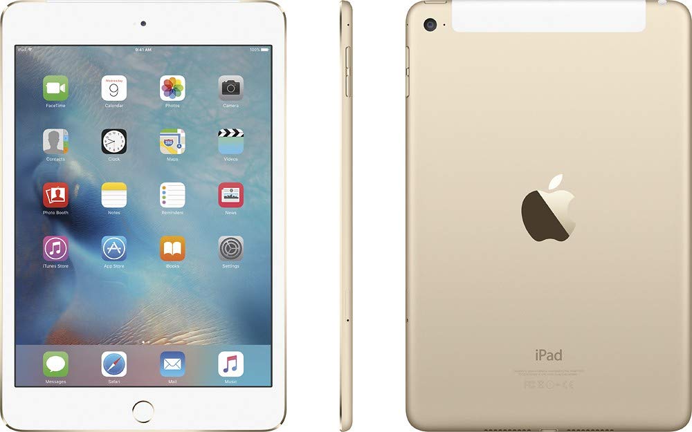 Apple iPad Mini (4th Generation, 2015) ? 7.9" Wi-Fi ? 64GB ? Gold ? MK9J2LL/A