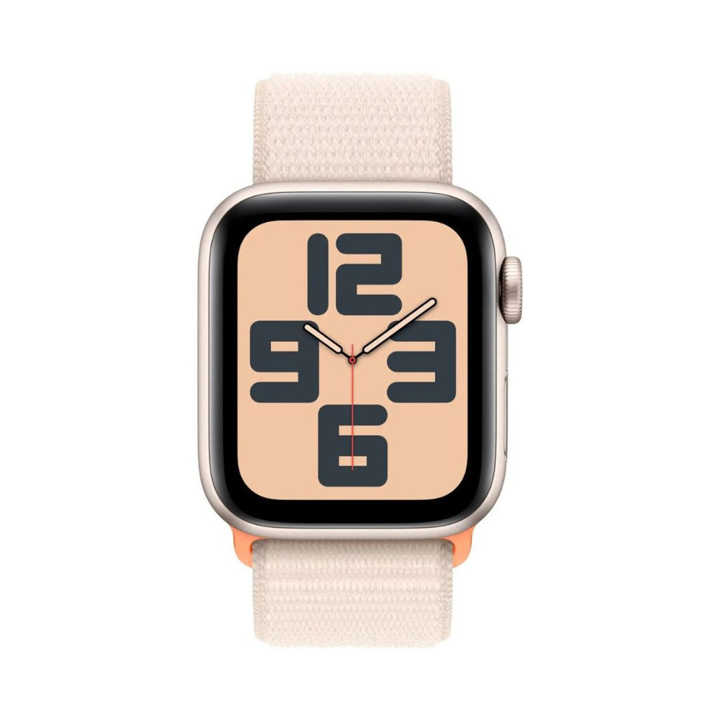 Apple Watch SE 2nd Gen (GPS + Cellular) Ð 40mm Ð Starlight Aluminum Case with Starlight Sport Loop Ð MRG33LL/A