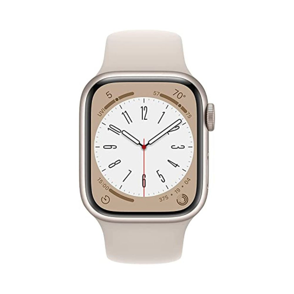 Apple Watch Series 8 (GPS) 45mm Starlight Aluminum Case with Starlight Sport Band Ð S/M Ð MNUP3LL/A
