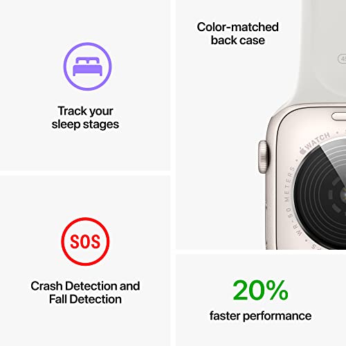 Apple Watch SE 2nd Generation (GPS) 40mm Aluminum Case with White Sport Band - M/L - Silver - MNTC3LL/A