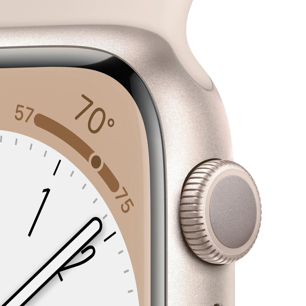 Apple Watch Series 8 (GPS) 45mm Starlight Aluminum Case with Starlight Sport Band Ð S/M Ð MNUP3LL/A