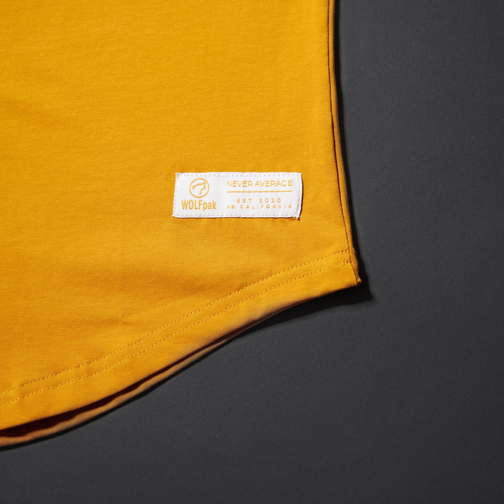 Men's Performance Tank Amber W/ Off White Border (SALE)