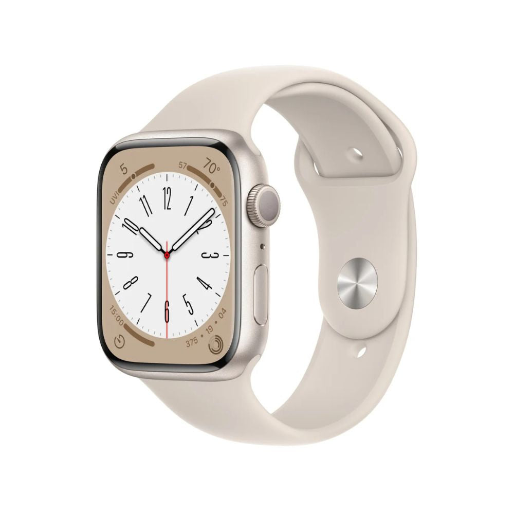 Apple Watch Series 8 (GPS) 45mm Starlight Aluminum Case with Starlight Sport Band Ð S/M Ð MNUP3LL/A