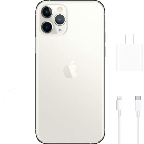 Unlocked - Apple iPhone 11 Pro, US Version, 256GB, Silver - MWAU2LL/A