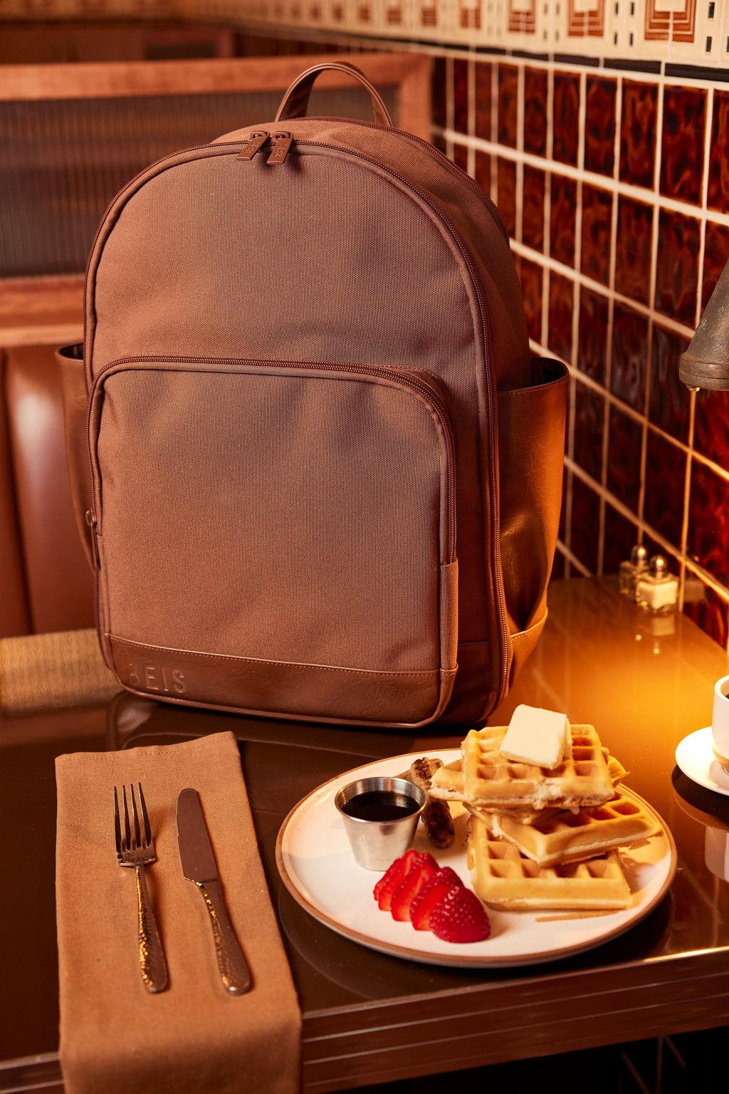The Travel Backpack in Maple