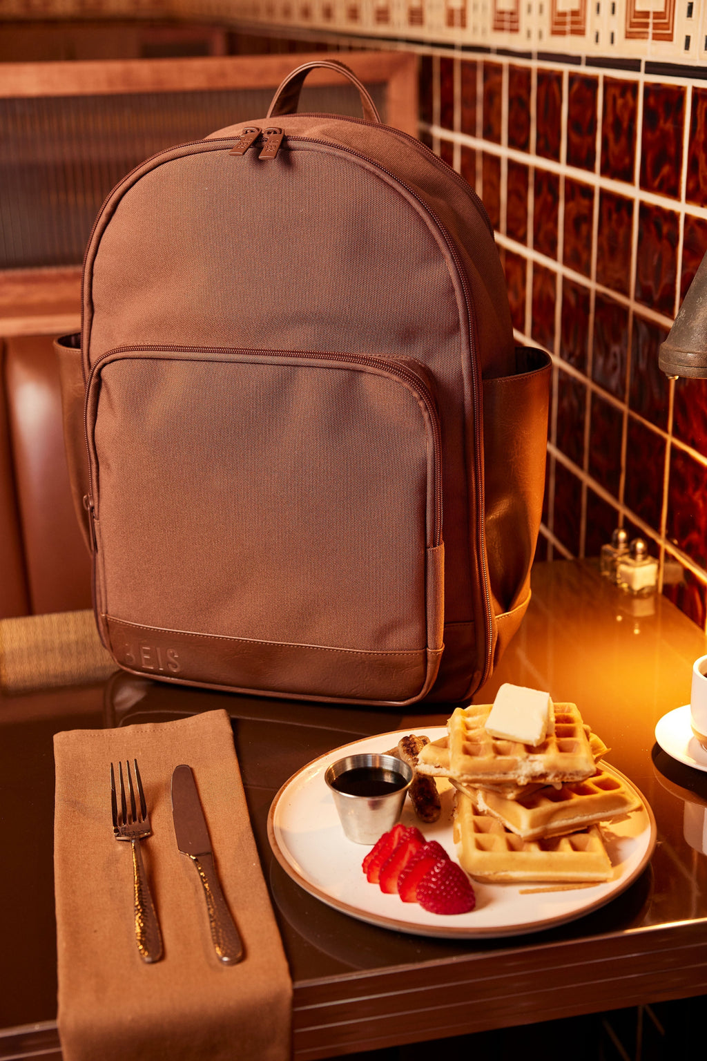 Resale The Travel Backpack in Maple