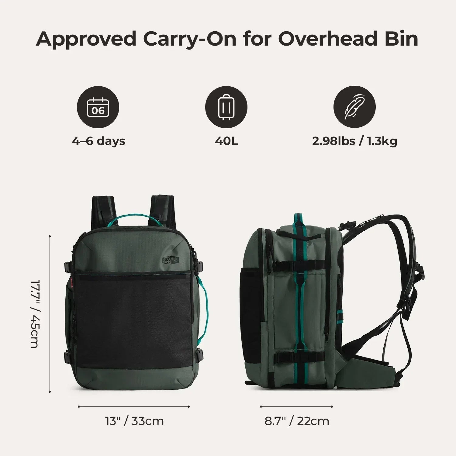 Blast Pro 40L Travel Backpack