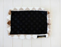 Brown Argyle Pet Crate Pad COVER ONLY