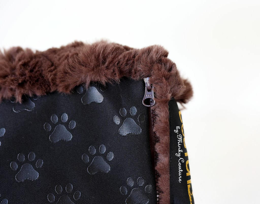 Brown Plume Pet Crate Pad COVER ONLY