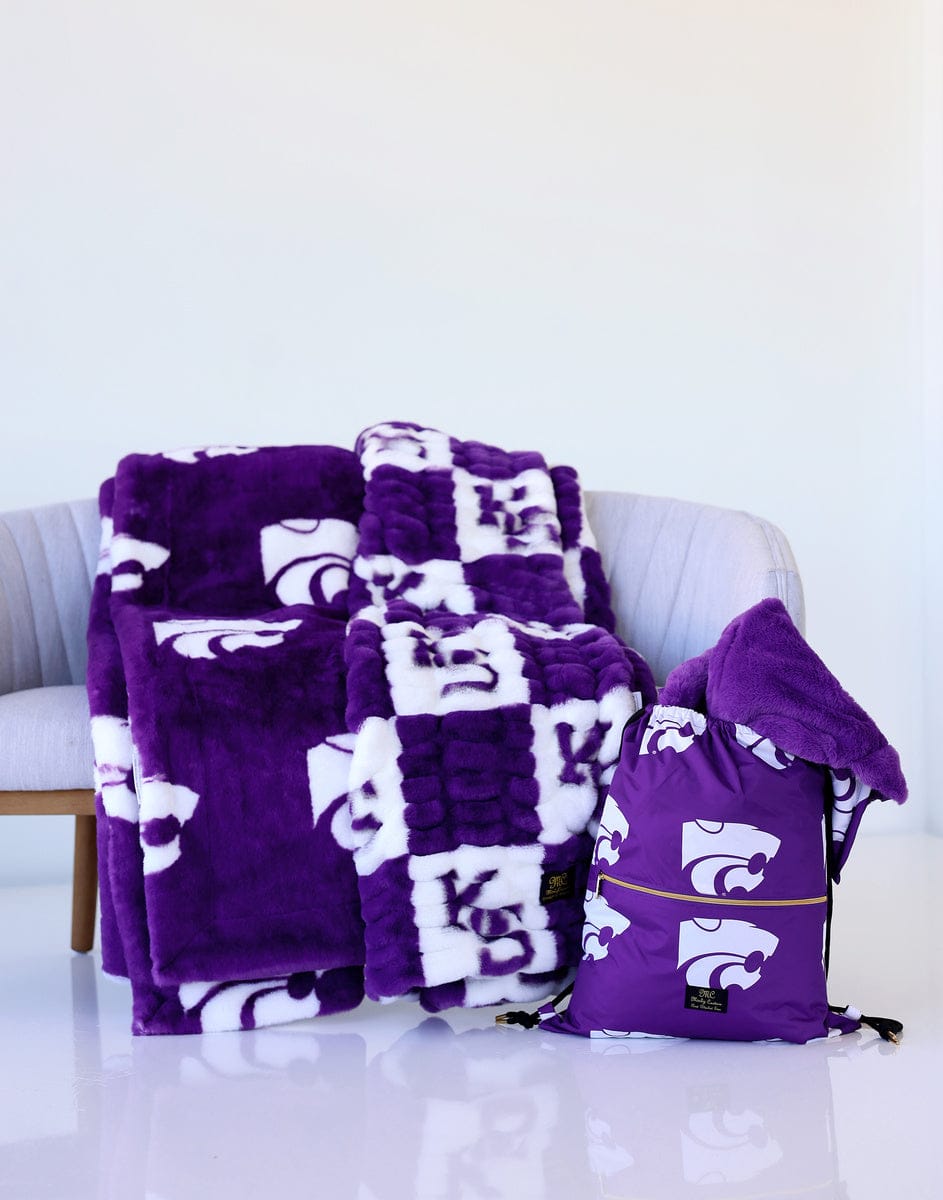 Kansas State Wildcats Hooded Stadium Blanket - Everywhere Blanket