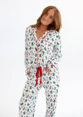 Middle of the Night Button Up - Holiday Bow
