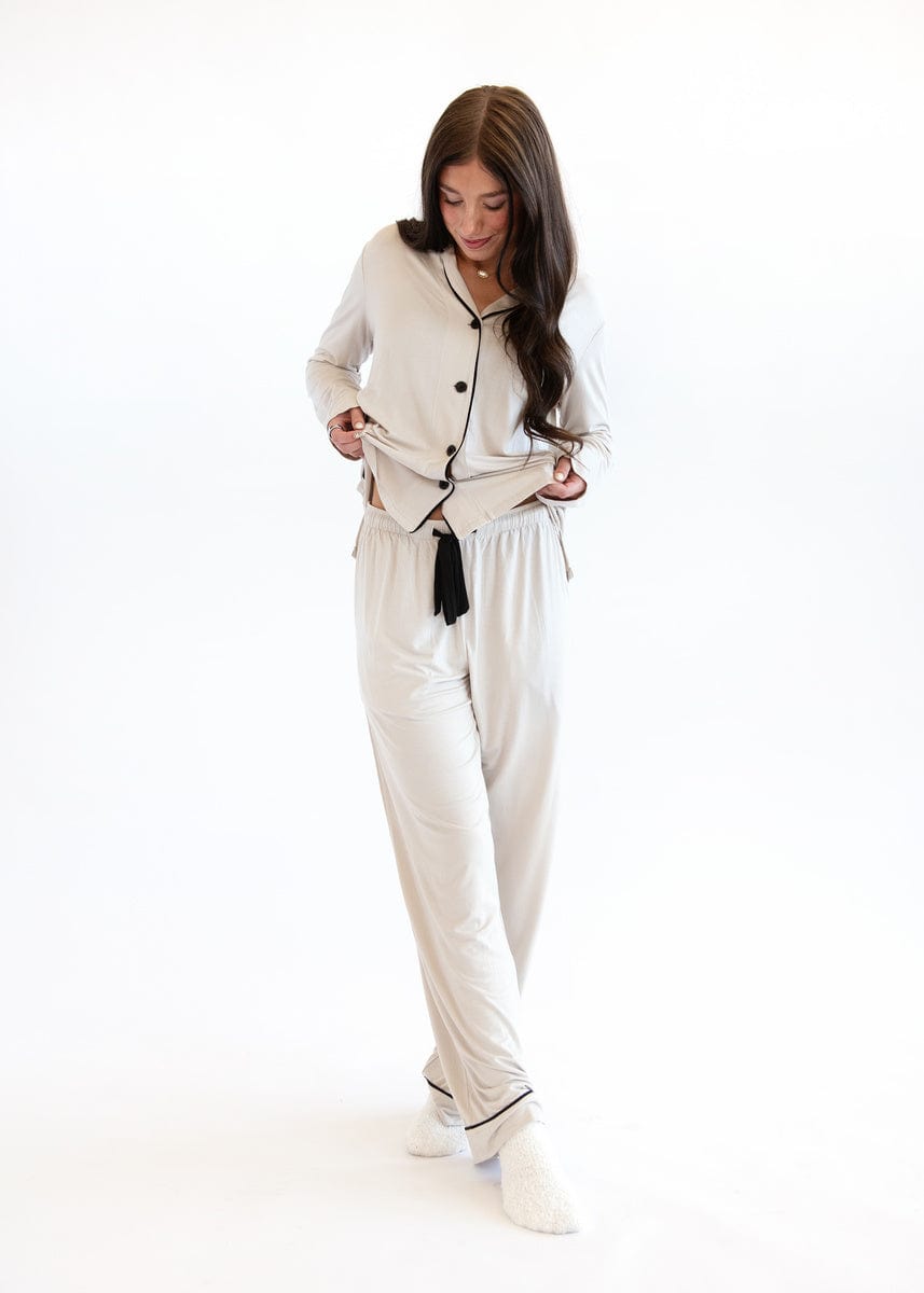 Middle of the Night Button Up - Ancient Scroll