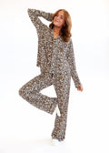 Middle of the Night Button Up - Leopard
