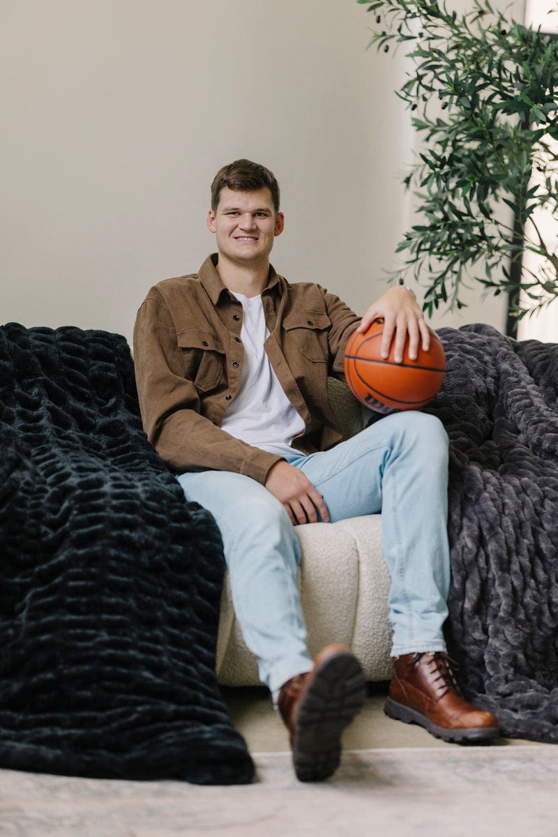 Walker Kessler Biggest Hugs Black Blanket