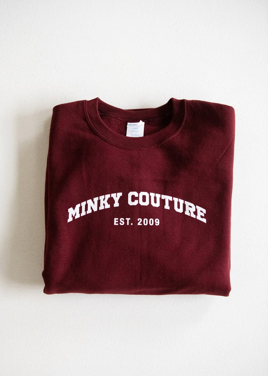 Minky Couture Sweatshirt - Maroon