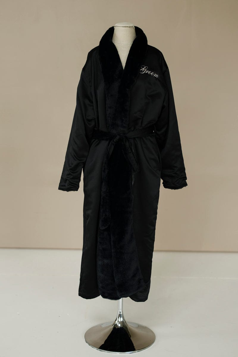 Satin Black Robe