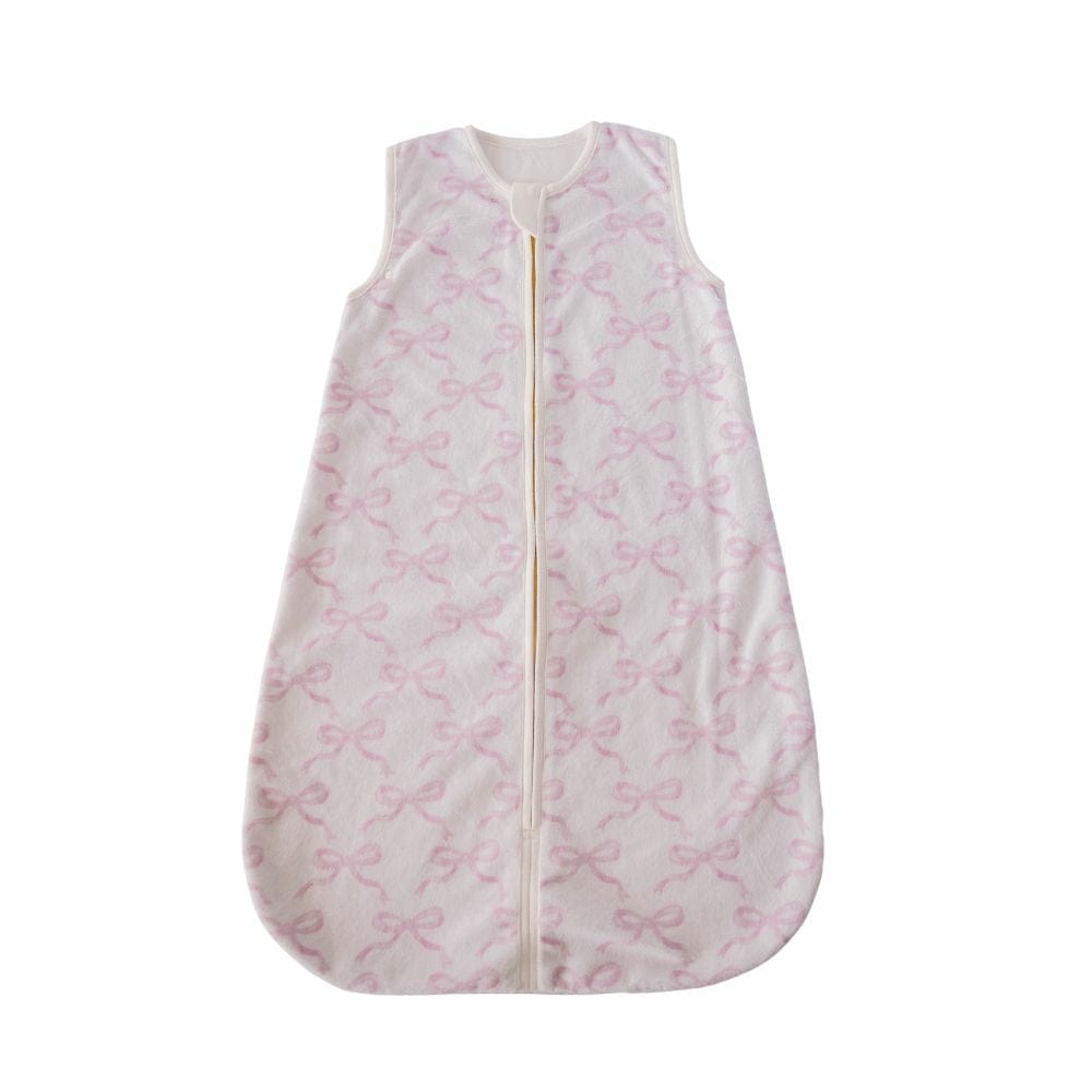 Pretty Pink Bows Wearable Minky Blanket