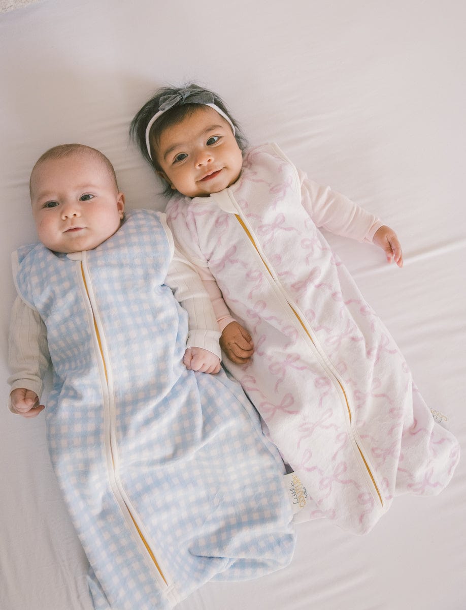 Pretty Pink Bows Wearable Minky Blanket