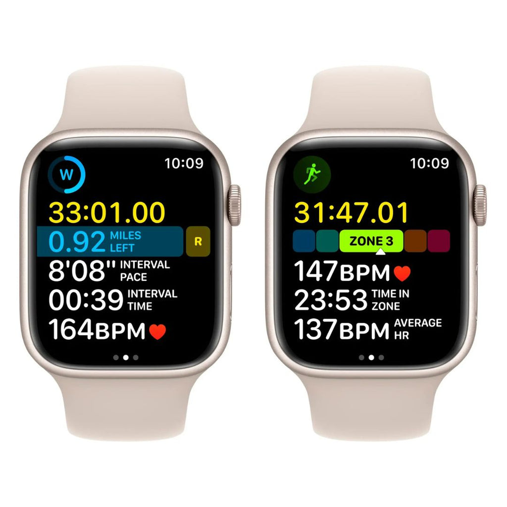 Apple Watch Series 8 (GPS) 45mm Starlight Aluminum Case with Starlight Sport Band Ð S/M Ð MNUP3LL/A