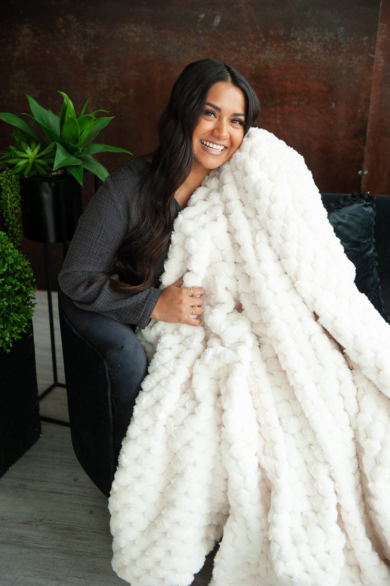 Belgian Waffle Cream Blanket