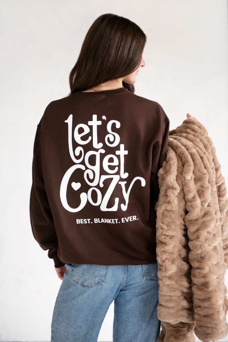 Minky Couture Sweatshirt - Chocolate Brown